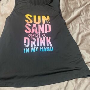 Women’s Black Graphic Tank Top